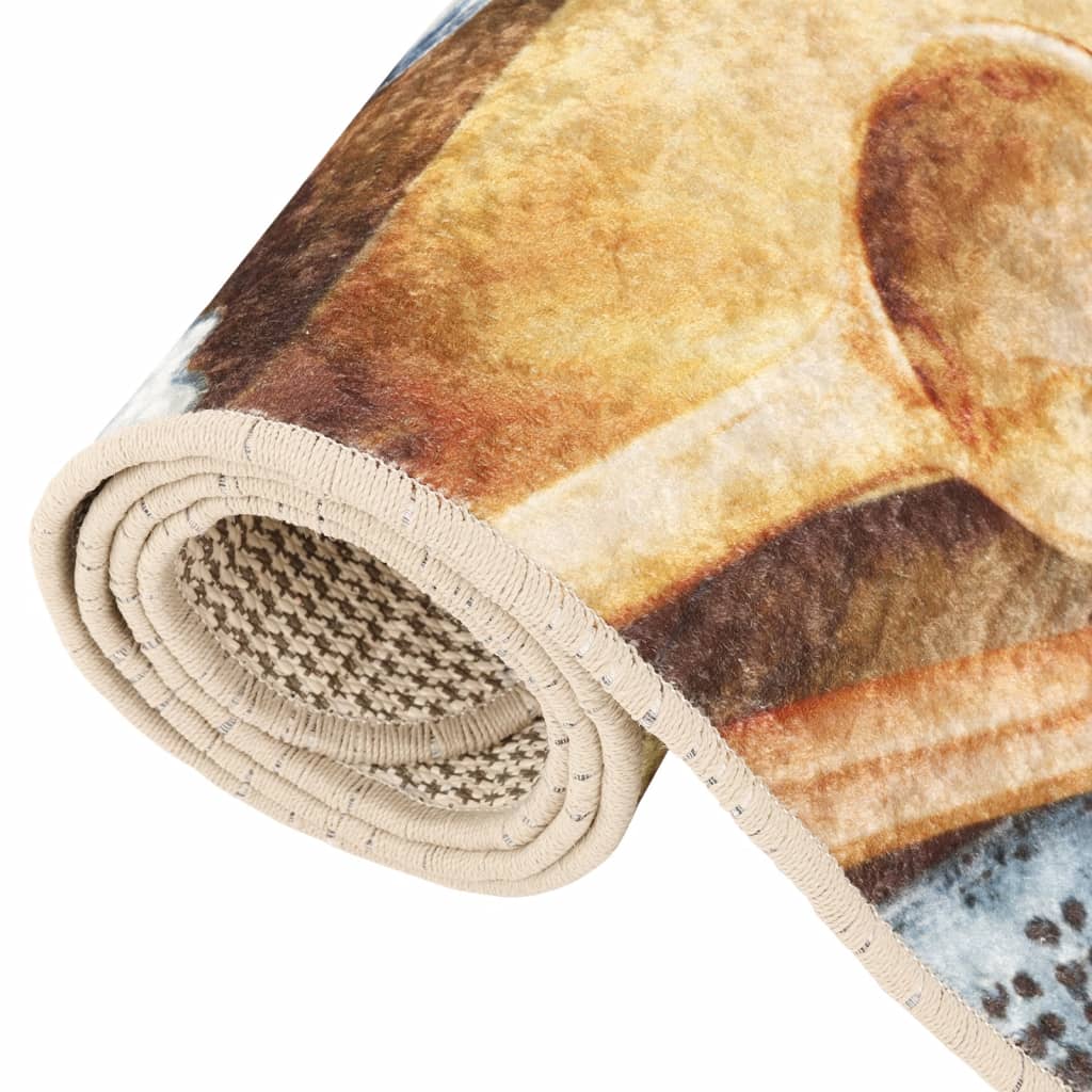 vidaXL Covor bucătărie, multicolor, 60x180 cm, lavabil, anti-alunecare vidaXL Covor bucătărie, multicolor, 60x180 cm, lavabil, anti-alunecare
