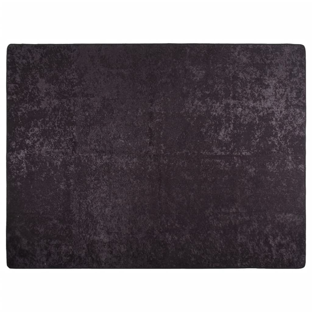 vidaXL Covor lavabil, antracit, 400x300 cm, anti-alunecare