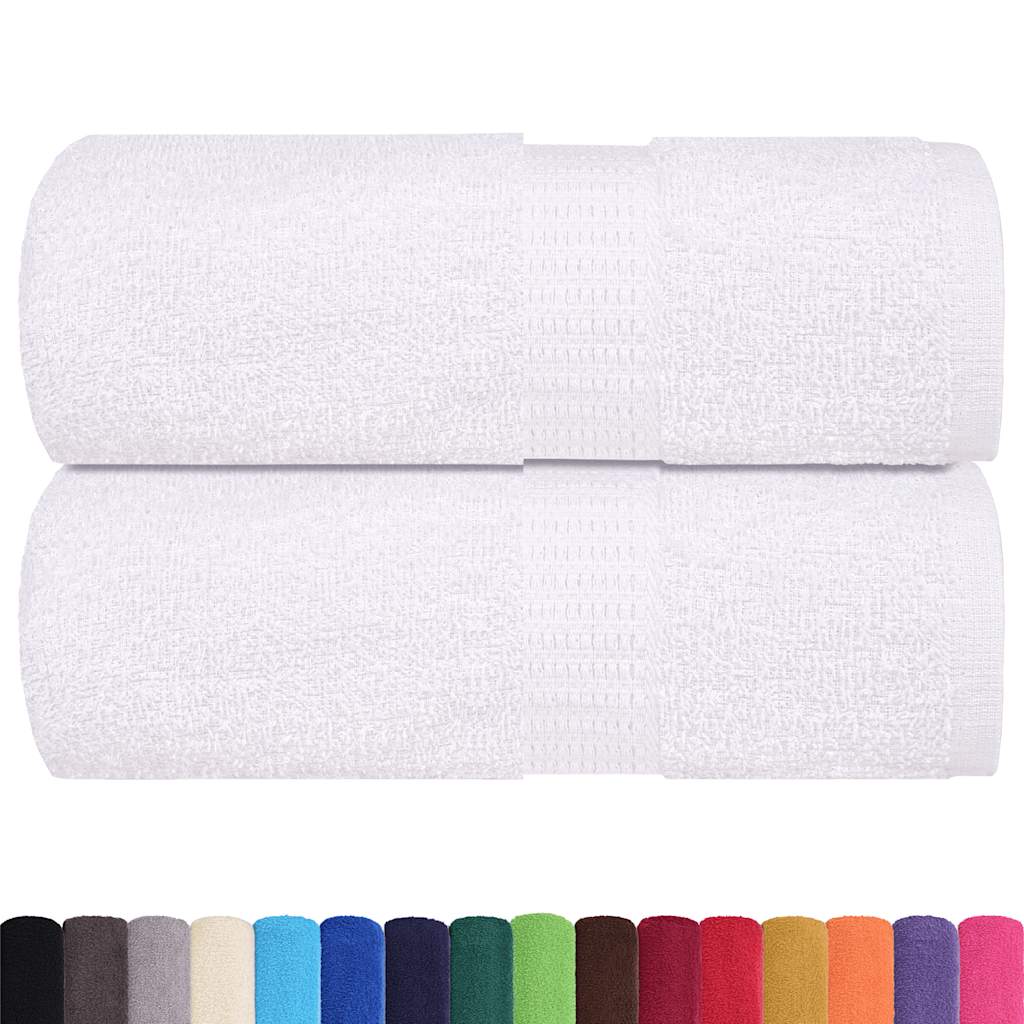 vidaXL Lavete 2 buc Alb 15x21 cm 360 g/m² 100% bumbac vidaXL Lavete 2 buc Alb 15x21 cm 360 g/m² 100% bumbac