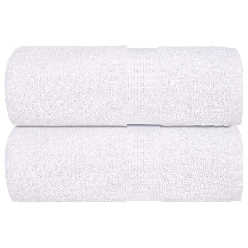 vidaXL Lavete 2 buc Alb 15x21 cm 360 g/m² 100% bumbac vidaXL Lavete 2 buc Alb 15x21 cm 360 g/m² 100% bumbac