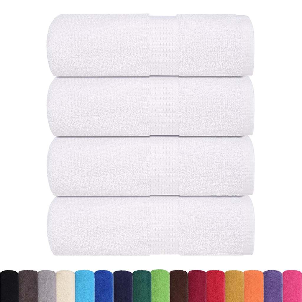 vidaXL Prosoape de baie 4 buc. FROGN Alb 30x30 cm 100% bumbac vidaXL Prosoape de baie 4 buc. FROGN Alb 30x30 cm 100% bumbac