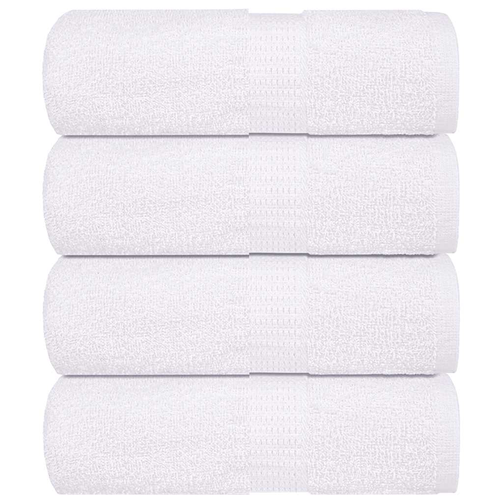 vidaXL Prosoape pentru oaspeți 4 buc Alb 30x50 cm 360 g/m² 100% bumbac vidaXL Prosoape pentru oaspeți 4 buc Alb 30x50 cm 360 g/m² 100% bumbac