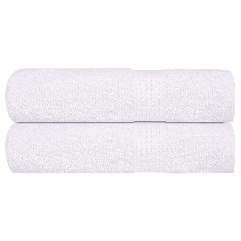 vidaXL Prosoape de mână 2 buc Alb 50x100 cm 360 g/m² 100% bumbac vidaXL Prosoape de mână 2 buc Alb 50x100 cm 360 g/m² 100% bumbac