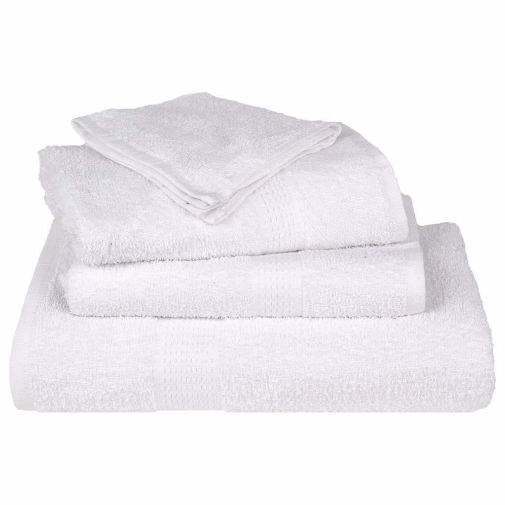 vidaXL Prosoape de baie 10 buc alb 100x150 cm 360 g/m² 100% bumbac vidaXL Prosoape de baie 10 buc alb 100x150 cm 360 g/m² 100% bumbac