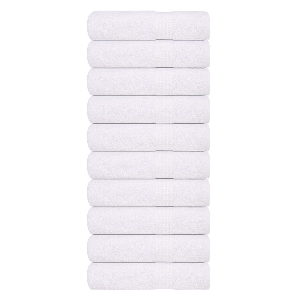 vidaXL Prosoape de baie 10 buc alb 100x150 cm 360 g/m² 100% bumbac vidaXL Prosoape de baie 10 buc alb 100x150 cm 360 g/m² 100% bumbac