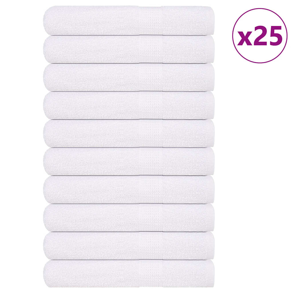 vidaXL Prosoape pentru saună 25 buc alb 80x200 cm 360 g/m² 100% bumbac vidaXL Prosoape pentru saună 25 buc alb 80x200 cm 360 g/m² 100% bumbac