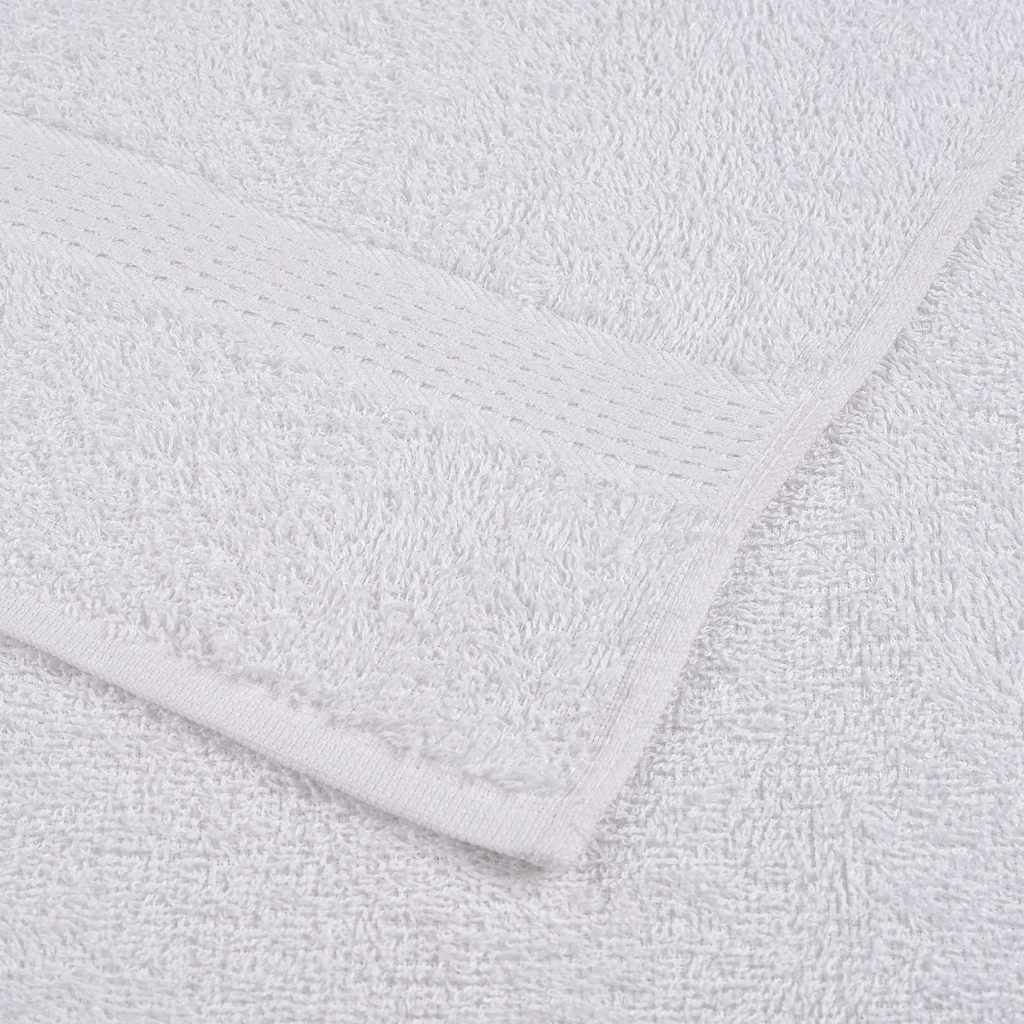 vidaXL Prosoape 2 buc Alb 100x200 cm 360 g/m² 100% bumbac vidaXL Prosoape 2 buc Alb 100x200 cm 360 g/m² 100% bumbac