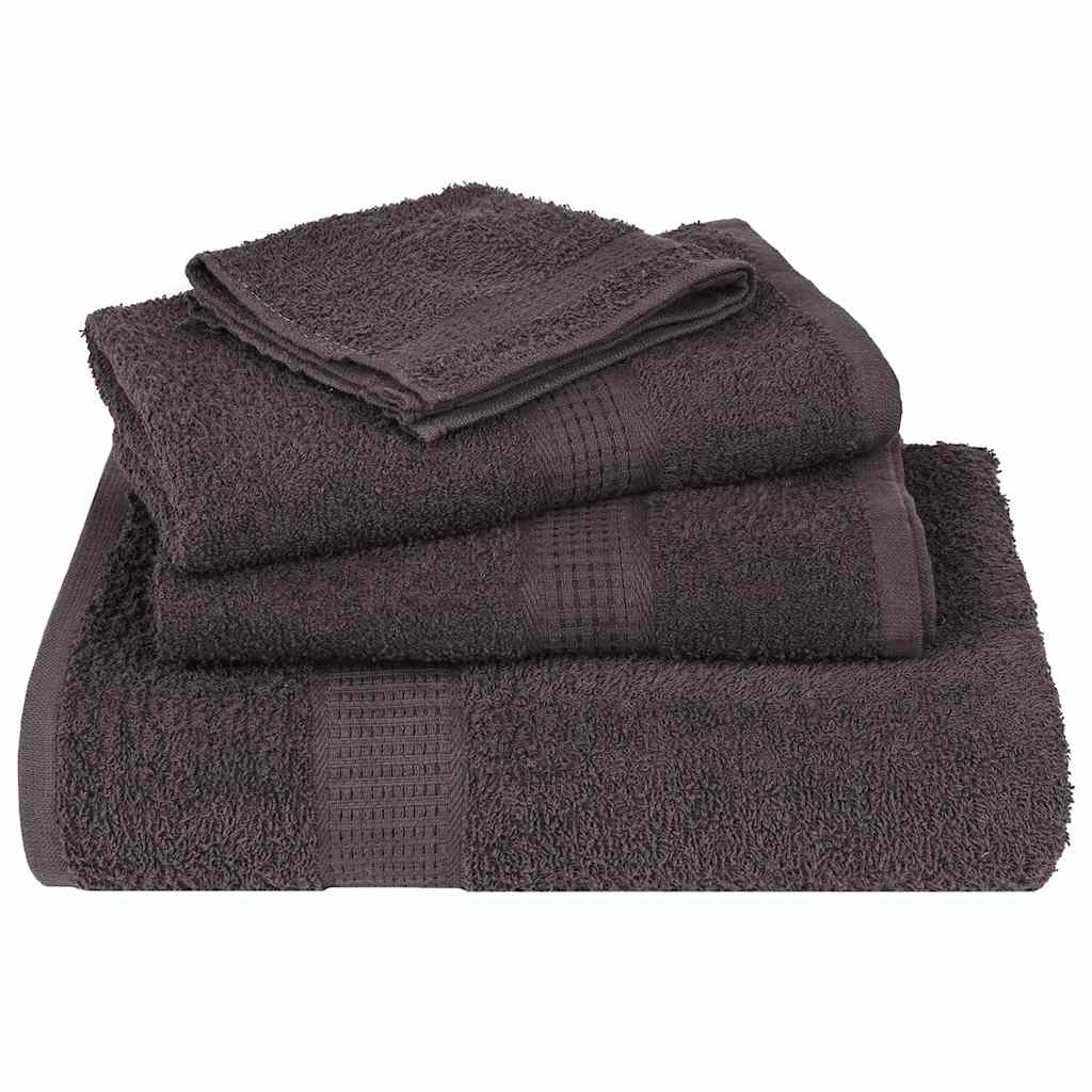 vidaXL Lavete 4 buc Antracit 15x21 cm 360 g/m² 100% bumbac vidaXL Lavete 4 buc Antracit 15x21 cm 360 g/m² 100% bumbac