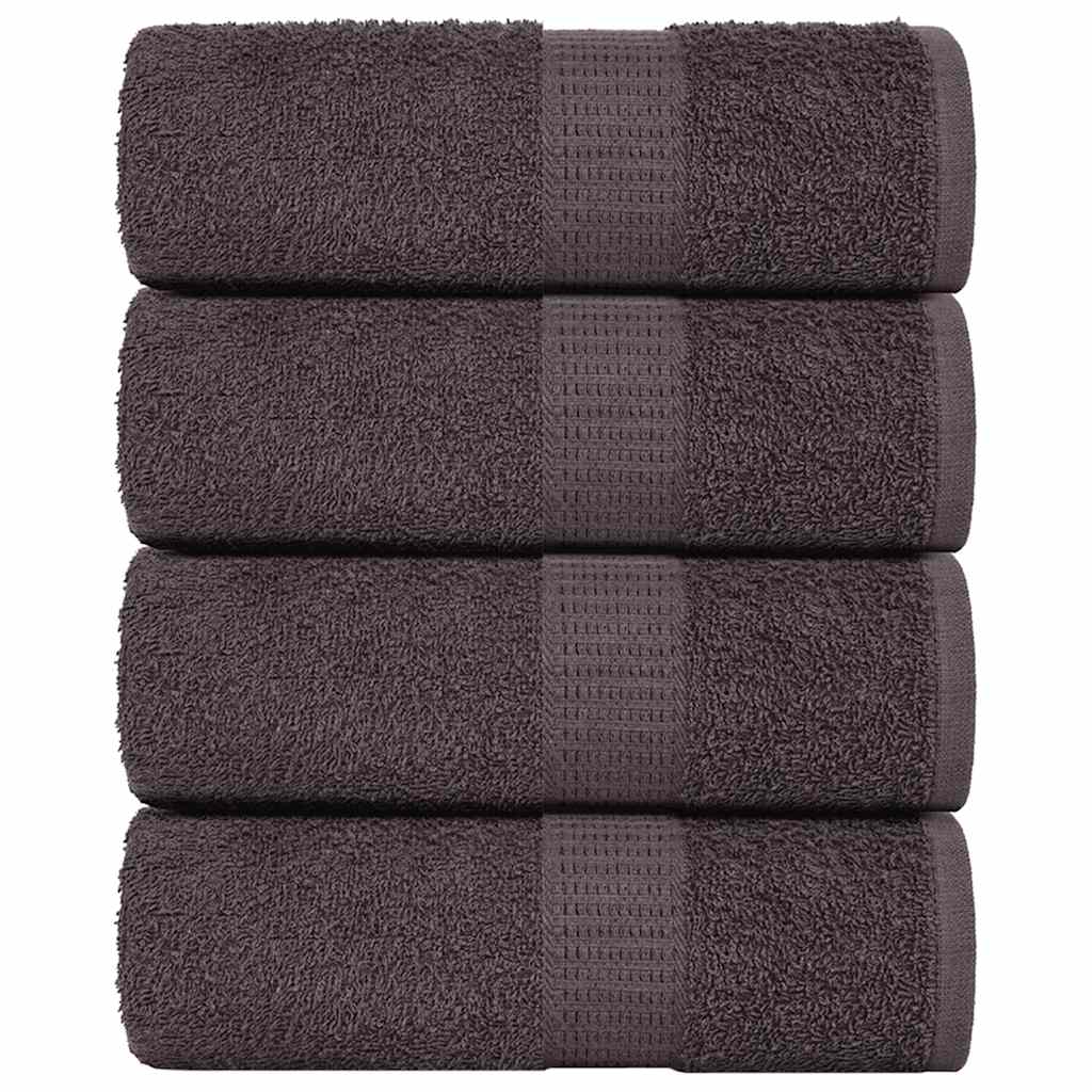 vidaXL Lavete 4 buc Antracit 15x21 cm 360 g/m² 100% bumbac vidaXL Lavete 4 buc Antracit 15x21 cm 360 g/m² 100% bumbac