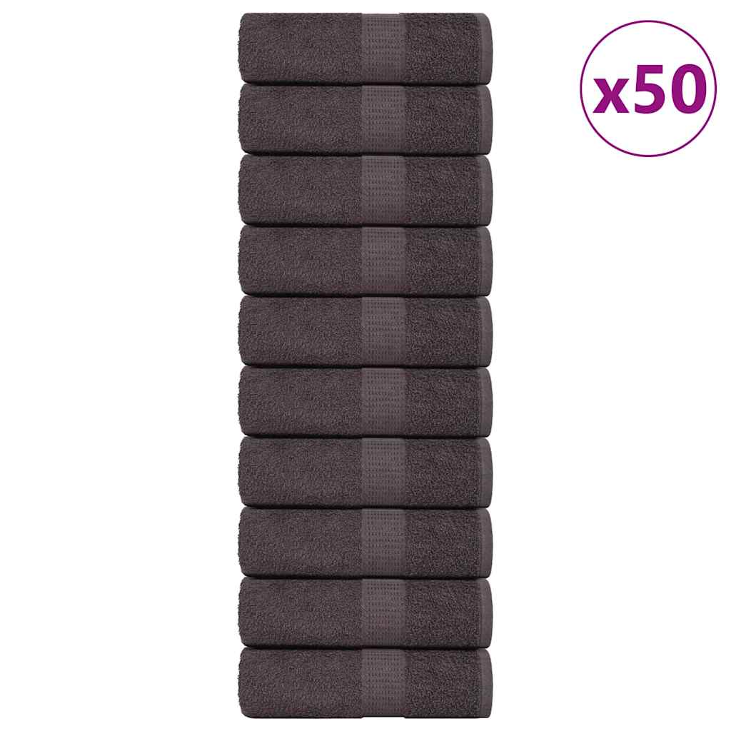 vidaXL Prosoape pentru oaspeți 50 buc Antracit 360 g/m² 100% bumbac vidaXL Prosoape pentru oaspeți 50 buc Antracit 360 g/m² 100% bumbac