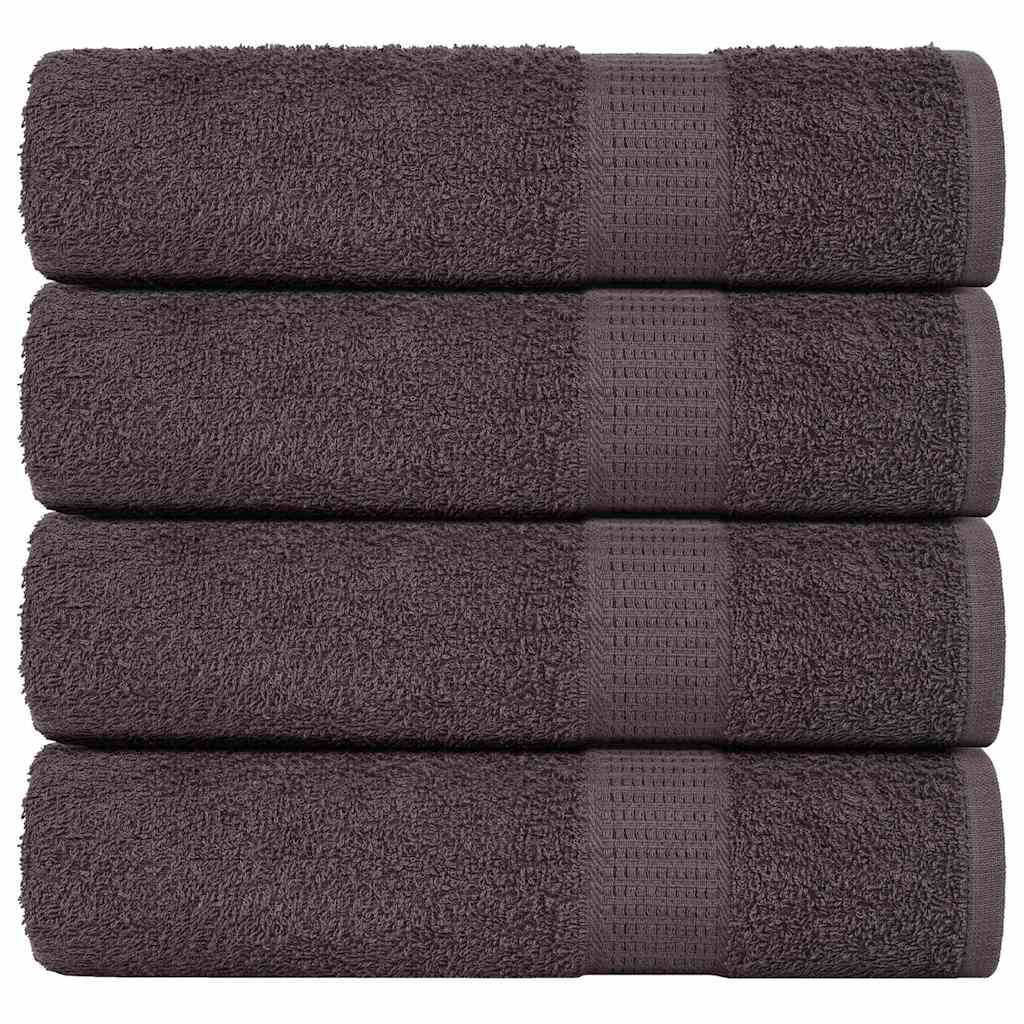 vidaXL Prosoape de baie 4 buc Antracit 100x150 cm 360 g/m² 100% bumbac vidaXL Prosoape de baie 4 buc Antracit 100x150 cm 360 g/m² 100% bumbac