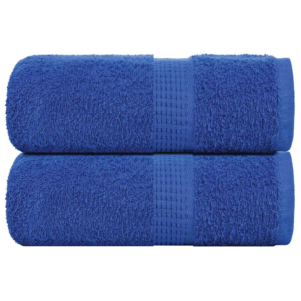 vidaXL Prosoape pentru oaspeți 2 buc Albastru 360 g/m² 100% bumbac vidaXL Prosoape pentru oaspeți 2 buc Albastru 360 g/m² 100% bumbac