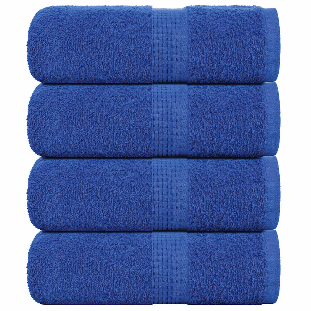 vidaXL Prosoape pentru oaspeți 4 buc Albastru 360 g/m² 100% bumbac vidaXL Prosoape pentru oaspeți 4 buc Albastru 360 g/m² 100% bumbac