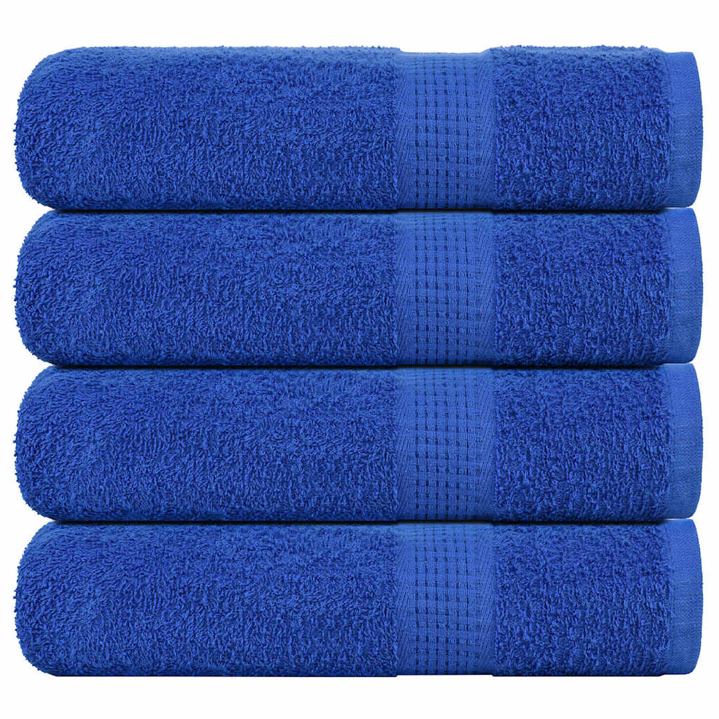 vidaXL Prosoape de duș 4 buc Albastru 70x140 cm 360 g/m² 100% bumbac vidaXL Prosoape de duș 4 buc Albastru 70x140 cm 360 g/m² 100% bumbac