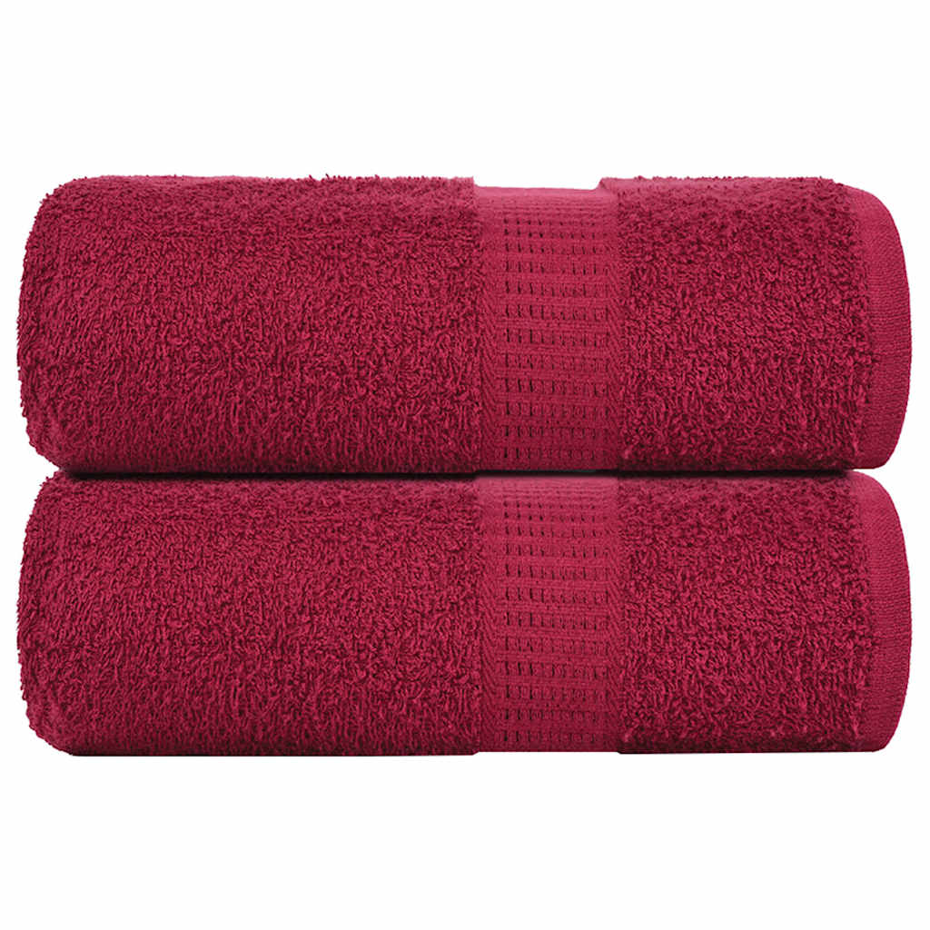 vidaXL Prosoape de baie 2 buc. FROGN Bordeaux 30x30 cm 100% bumbac vidaXL Prosoape de baie 2 buc. FROGN Bordeaux 30x30 cm 100% bumbac