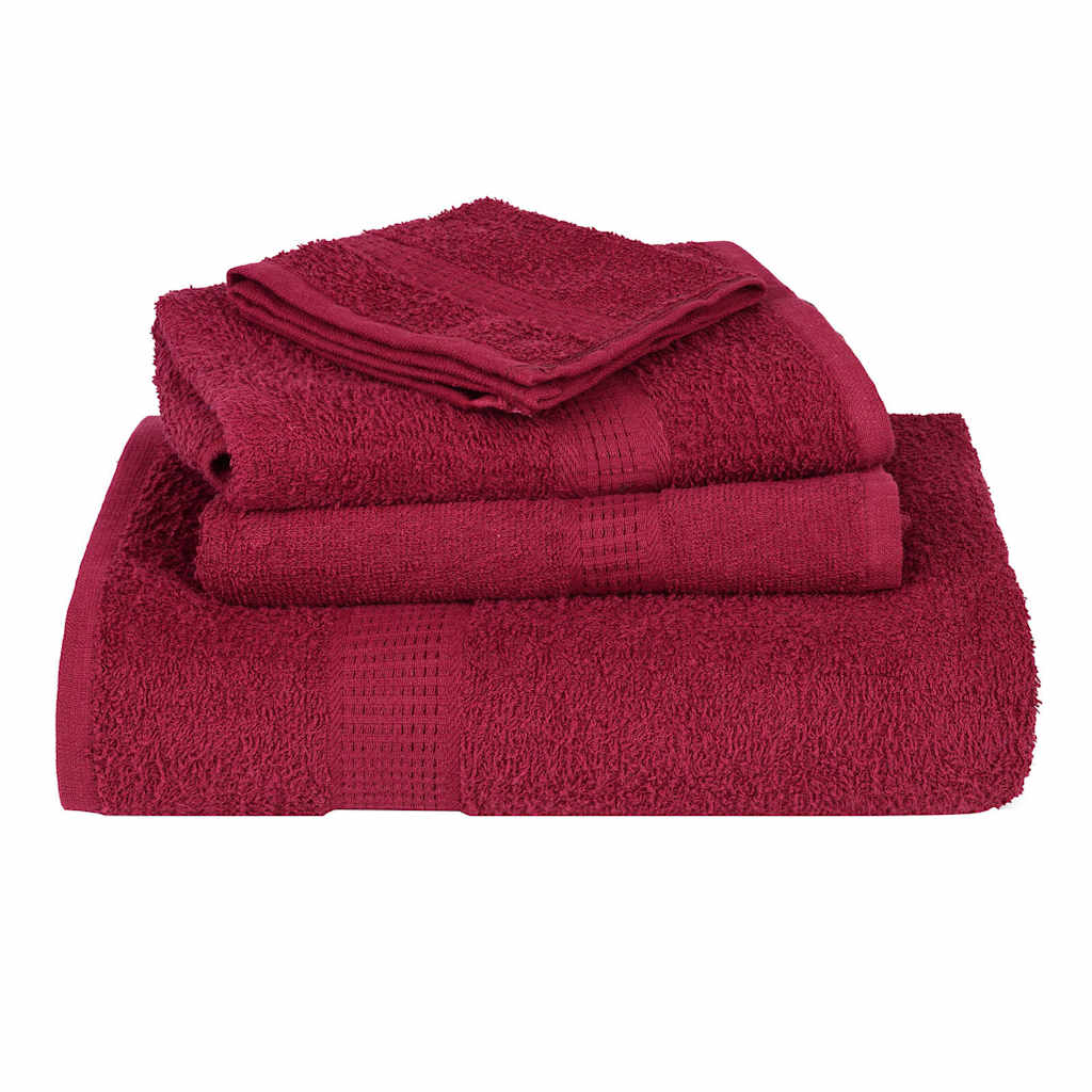 vidaXL Prosoape 10 buc Bordeaux 100x200 cm 360 g/m² 100% bumbac vidaXL Prosoape 10 buc Bordeaux 100x200 cm 360 g/m² 100% bumbac