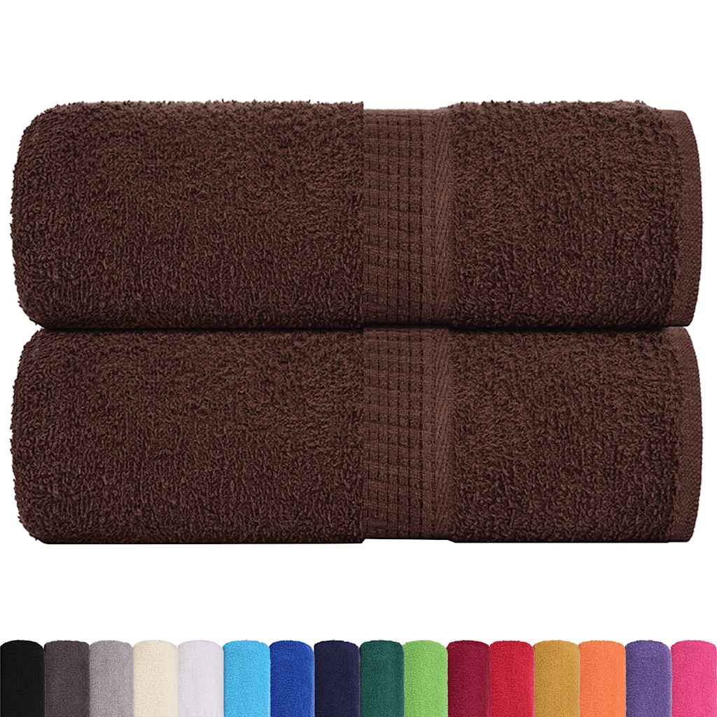vidaXL Prosoape de baie, 2 buc. FROGN, maro, 30x30 cm, 100% bumbac vidaXL Prosoape de baie, 2 buc. FROGN, maro, 30x30 cm, 100% bumbac
