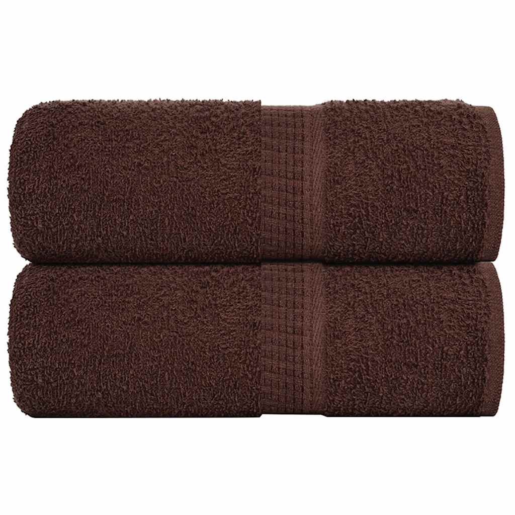 vidaXL Prosoape de baie, 2 buc. FROGN, maro, 30x30 cm, 100% bumbac vidaXL Prosoape de baie, 2 buc. FROGN, maro, 30x30 cm, 100% bumbac
