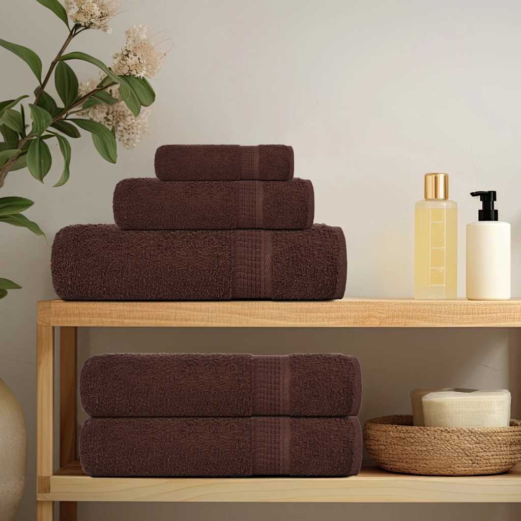 vidaXL Prosoape de duș 2 buc maro 70x140 cm 360 g/m² 100% bumbac vidaXL Prosoape de duș 2 buc maro 70x140 cm 360 g/m² 100% bumbac