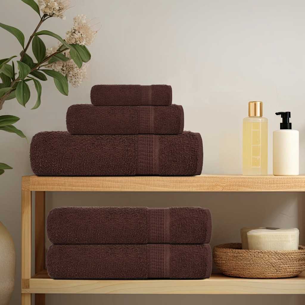 vidaXL Prosoape de duș 4 buc maro 70x140 cm 360 g/m² 100% bumbac vidaXL Prosoape de duș 4 buc maro 70x140 cm 360 g/m² 100% bumbac