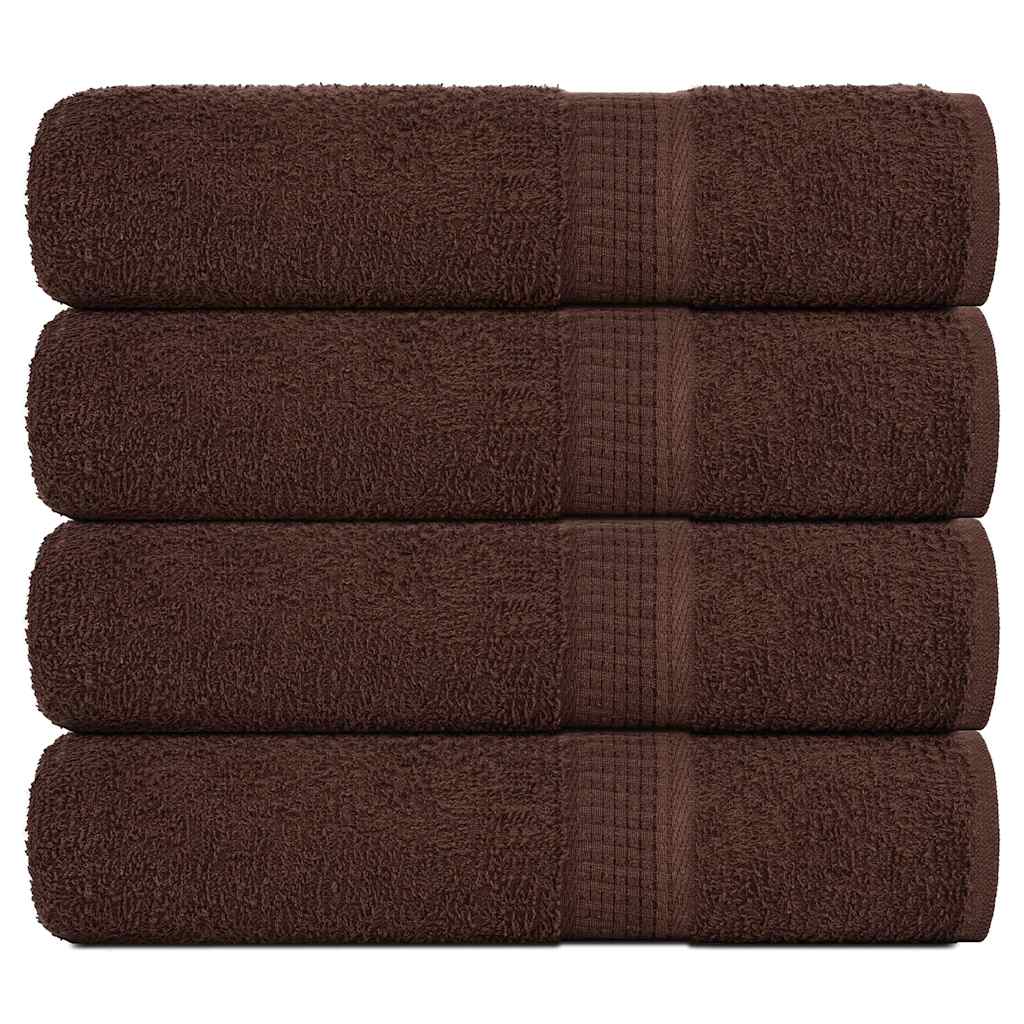 vidaXL Prosoape de duș 4 buc maro 70x140 cm 360 g/m² 100% bumbac vidaXL Prosoape de duș 4 buc maro 70x140 cm 360 g/m² 100% bumbac