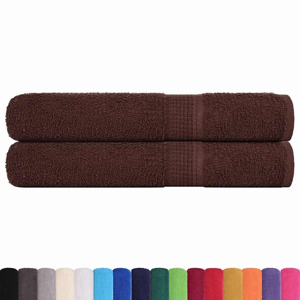 vidaXL Prosoape pentru saună 2 buc Maro 80x200 cm 360 g/m² 100% bumbac vidaXL Prosoape pentru saună 2 buc Maro 80x200 cm 360 g/m² 100% bumbac