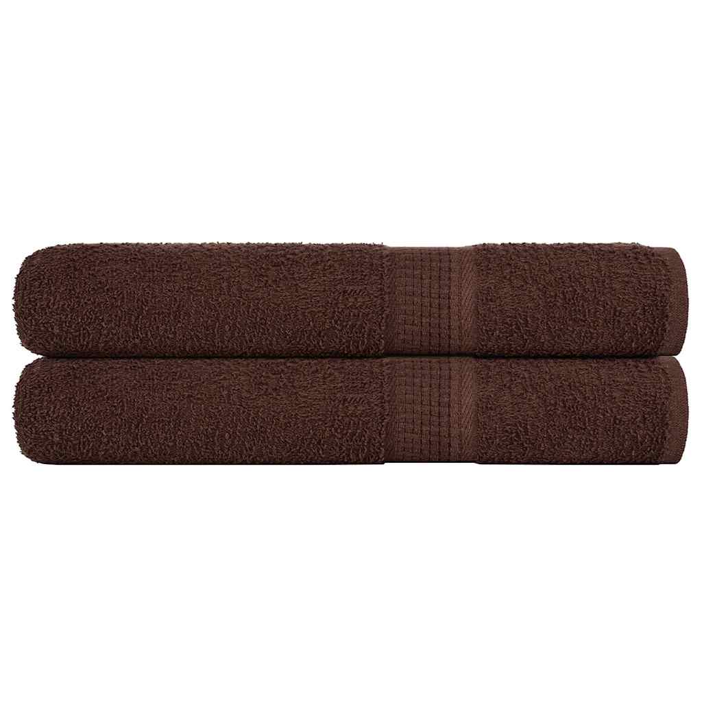 vidaXL Prosoape pentru saună 2 buc Maro 80x200 cm 360 g/m² 100% bumbac vidaXL Prosoape pentru saună 2 buc Maro 80x200 cm 360 g/m² 100% bumbac