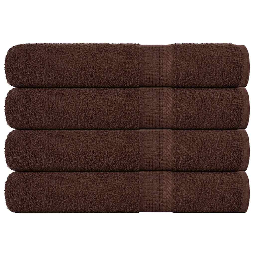vidaXL Prosoape pentru saună 4 buc Maro 80x200 cm 360 g/m² 100% bumbac vidaXL Prosoape pentru saună 4 buc Maro 80x200 cm 360 g/m² 100% bumbac