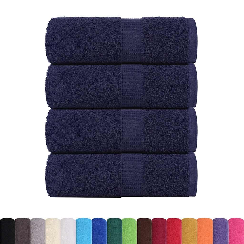 vidaXL Prosoape de baie 4 buc. FROGN albastru marin 30x30 cm 100% bumbac vidaXL Prosoape de baie 4 buc. FROGN albastru marin 30x30 cm 100% bumbac