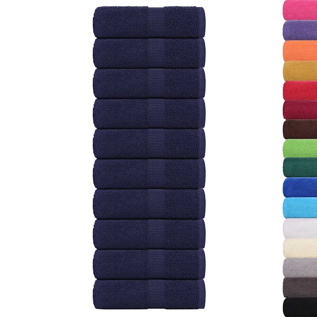 vidaXL Prosoape de baie 10 buc. FROGN Albastru marin 30x30 cm 100% bumbac vidaXL Prosoape de baie 10 buc. FROGN Albastru marin 30x30 cm 100% bumbac