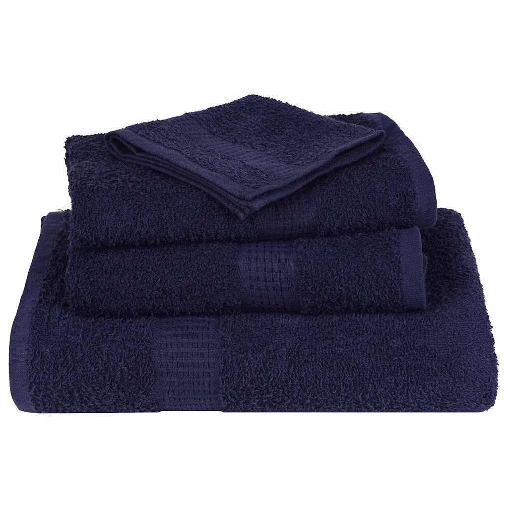 vidaXL Prosoape de baie 2 buc Bleumarin 100x150cm 360 g/m² 100% bumbac vidaXL Prosoape de baie 2 buc Bleumarin 100x150cm 360 g/m² 100% bumbac