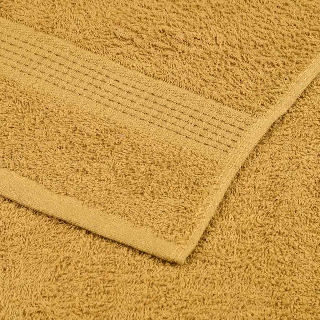 vidaXL Prosoape de baie 10 buc. FROGN aurii 30x30 cm 100% bumbac vidaXL Prosoape de baie 10 buc. FROGN aurii 30x30 cm 100% bumbac