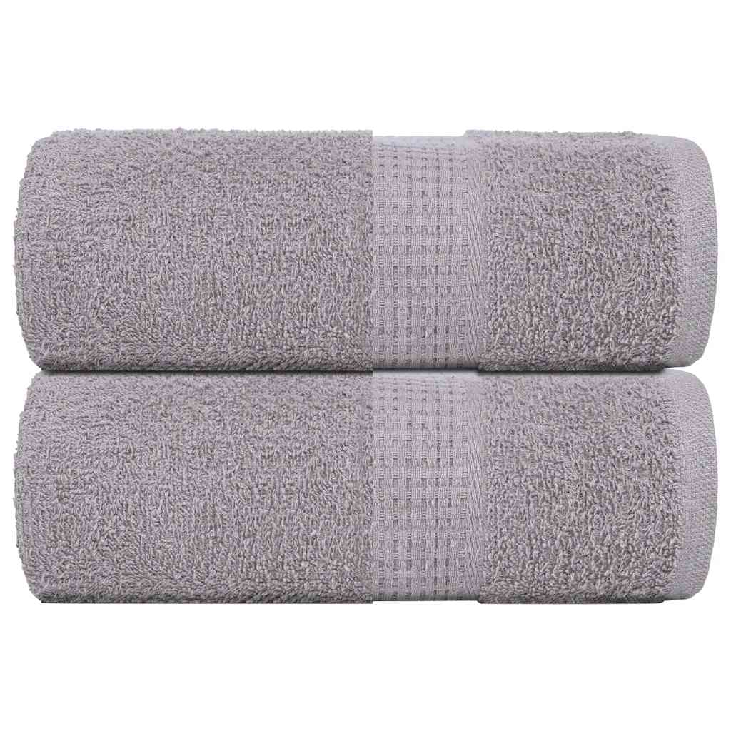 vidaXL Prosoape de baie 2 buc. FROGN gri 30x30 cm 100% bumbac vidaXL Prosoape de baie 2 buc. FROGN gri 30x30 cm 100% bumbac
