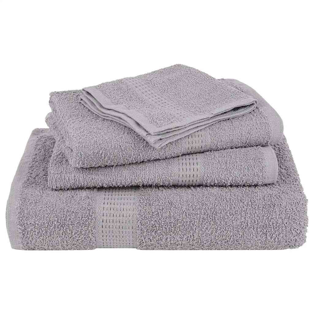 vidaXL Prosoape de baie 4 buc. FROGN gri 30x30 cm 100% bumbac vidaXL Prosoape de baie 4 buc. FROGN gri 30x30 cm 100% bumbac