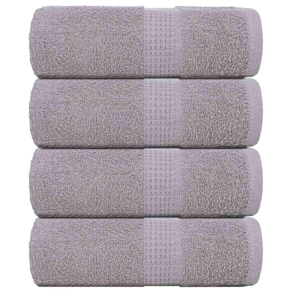 vidaXL Prosoape de baie 4 buc. FROGN gri 30x30 cm 100% bumbac vidaXL Prosoape de baie 4 buc. FROGN gri 30x30 cm 100% bumbac