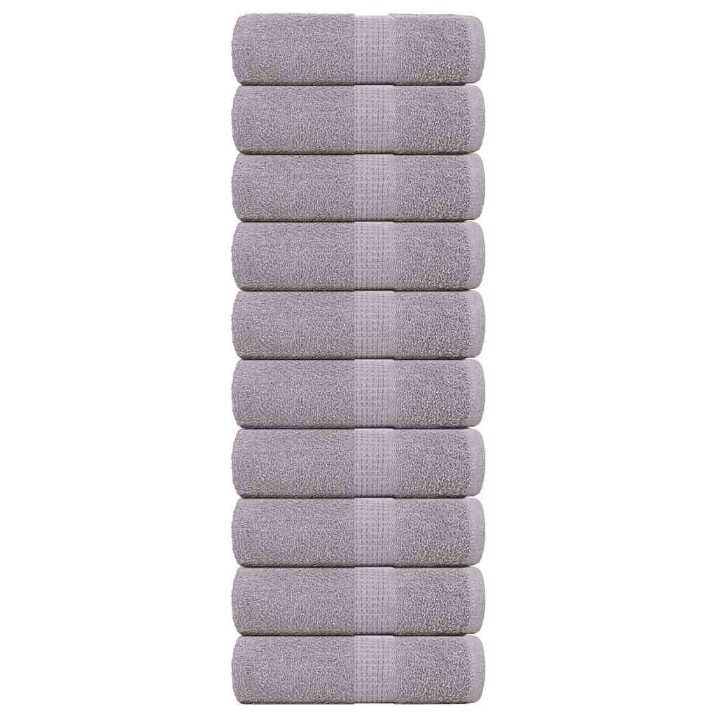 vidaXL Prosoape de baie 10 buc. FROGN gri 30x30 cm 100% bumbac vidaXL Prosoape de baie 10 buc. FROGN gri 30x30 cm 100% bumbac