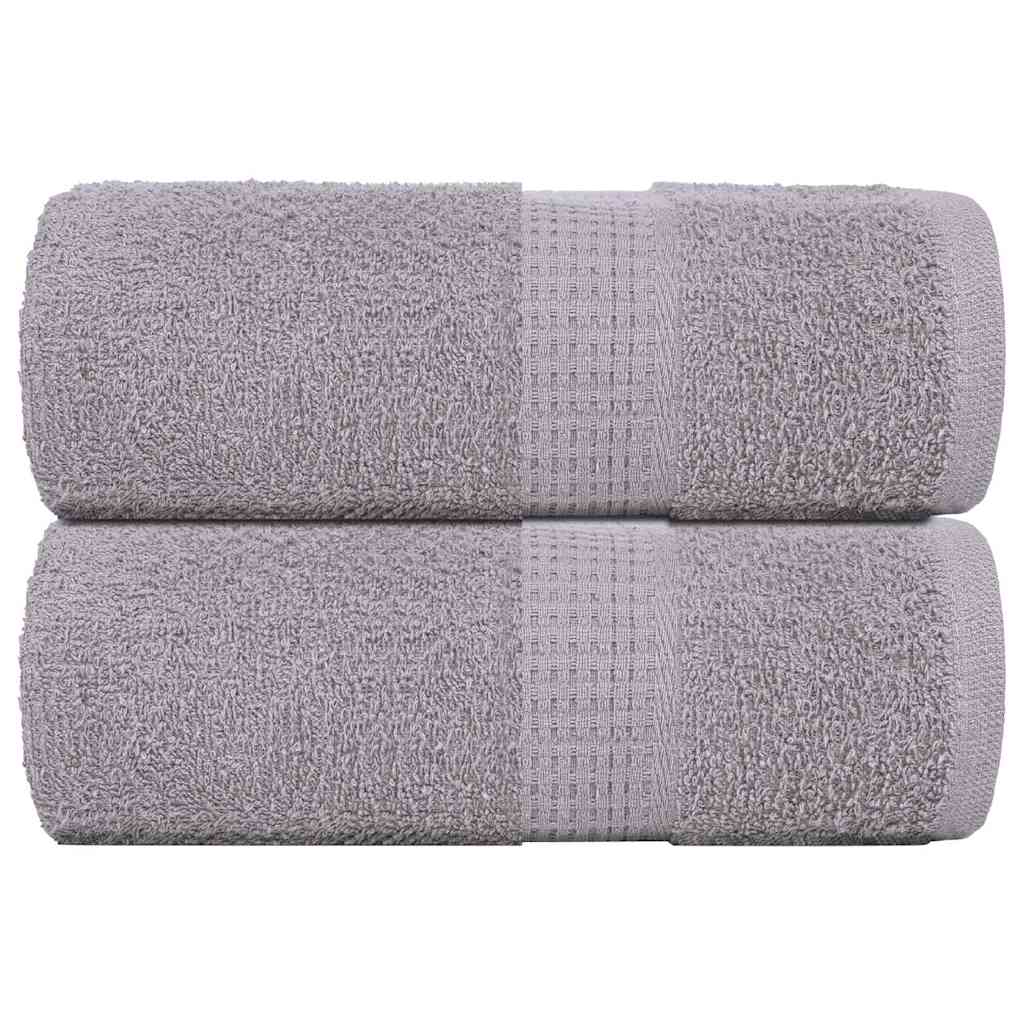 vidaXL Prosoape pentru oaspeți 2 buc Gri 30x50 cm 360 g/m² 100% bumbac vidaXL Prosoape pentru oaspeți 2 buc Gri 30x50 cm 360 g/m² 100% bumbac