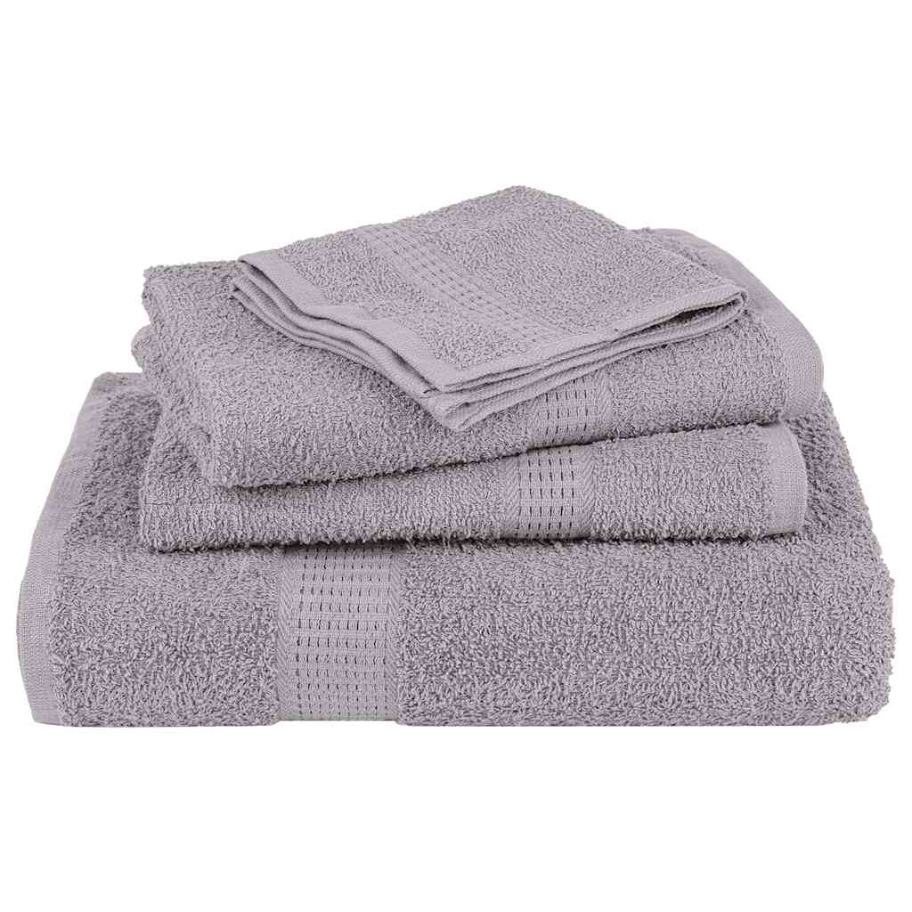 vidaXL Prosoape de baie 2 buc Gri 100x150 cm 360 g/m² 100% bumbac vidaXL Prosoape de baie 2 buc Gri 100x150 cm 360 g/m² 100% bumbac