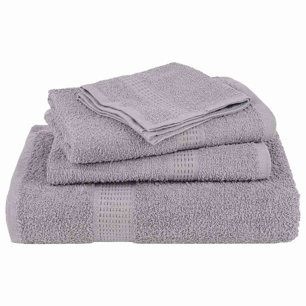vidaXL Prosoape de baie 10 buc Gri 100x150 cm 360 g/m² 100% bumbac vidaXL Prosoape de baie 10 buc Gri 100x150 cm 360 g/m² 100% bumbac