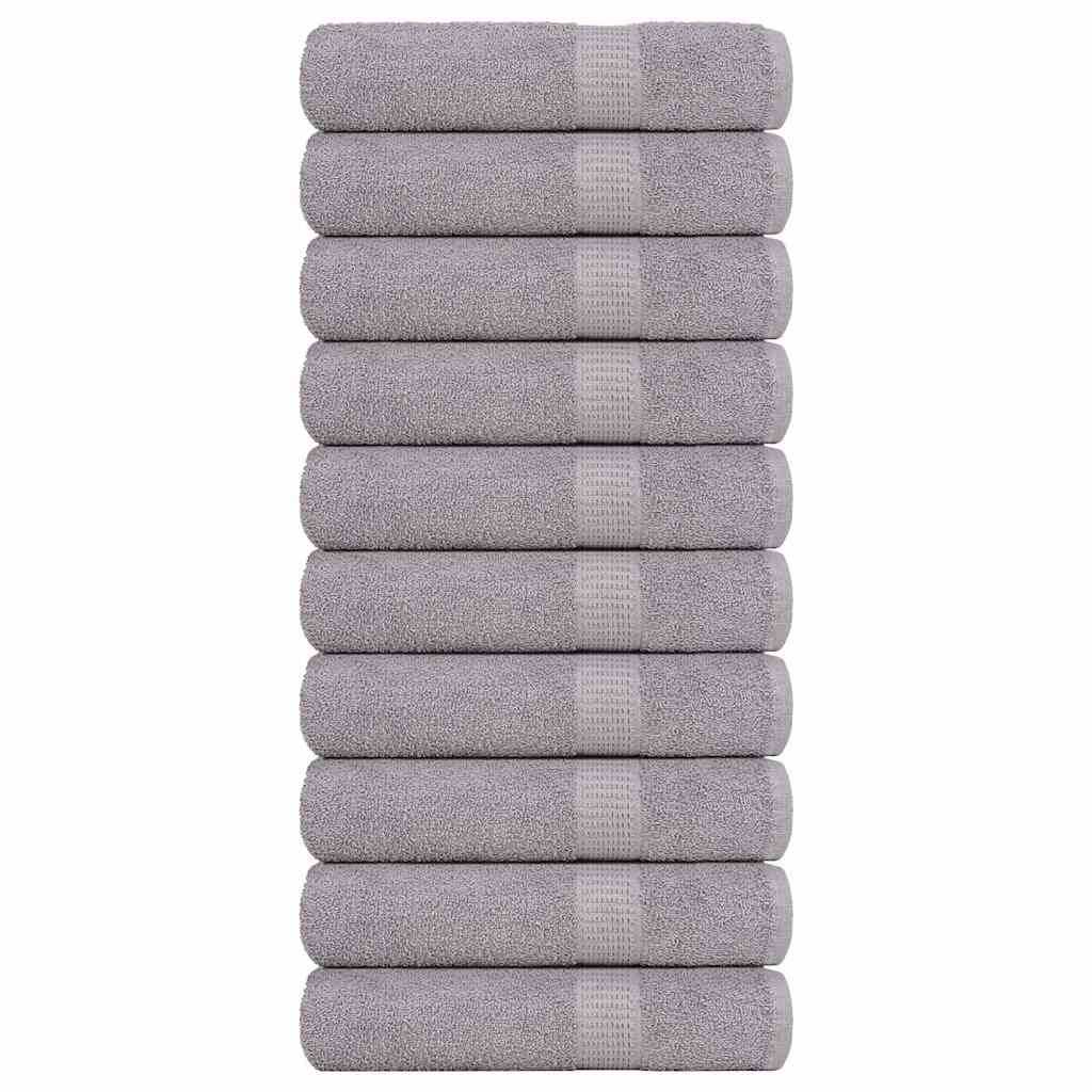 vidaXL Prosoape de baie 10 buc Gri 100x150 cm 360 g/m² 100% bumbac vidaXL Prosoape de baie 10 buc Gri 100x150 cm 360 g/m² 100% bumbac