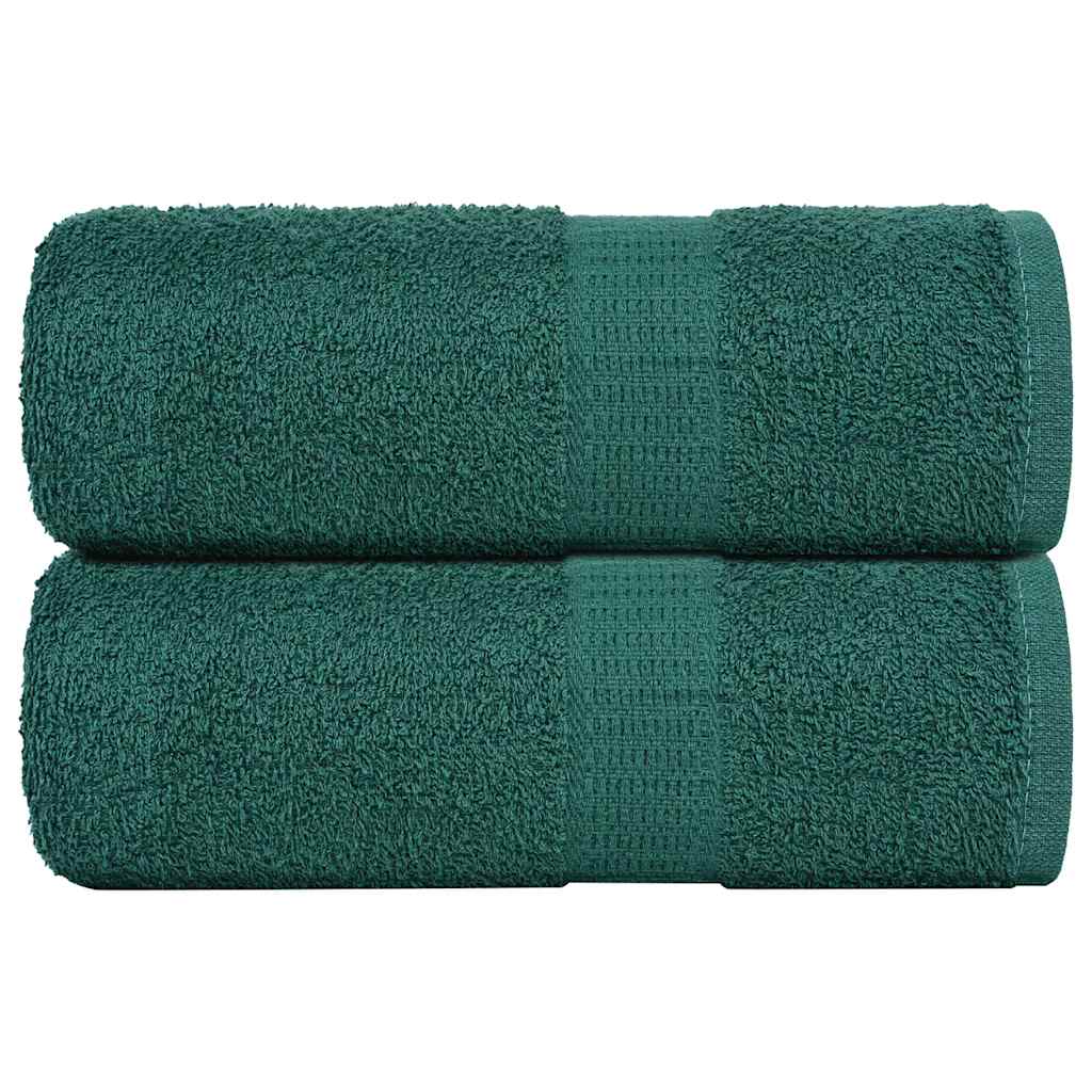 vidaXL Prosoape pentru oaspeți 2 buc Verde 360 g/m² 100% bumbac vidaXL Prosoape pentru oaspeți 2 buc Verde 360 g/m² 100% bumbac