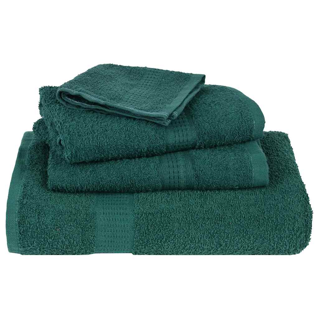 vidaXL Prosoape de duș 2 buc Verde 70x140 cm 360 g/m² 100% bumbac vidaXL Prosoape de duș 2 buc Verde 70x140 cm 360 g/m² 100% bumbac