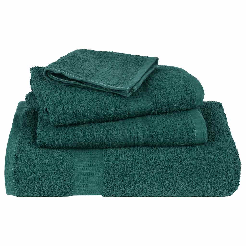 vidaXL Prosoape de duș 4 buc Verde 70x140 cm 360 g/m² 100% bumbac vidaXL Prosoape de duș 4 buc Verde 70x140 cm 360 g/m² 100% bumbac