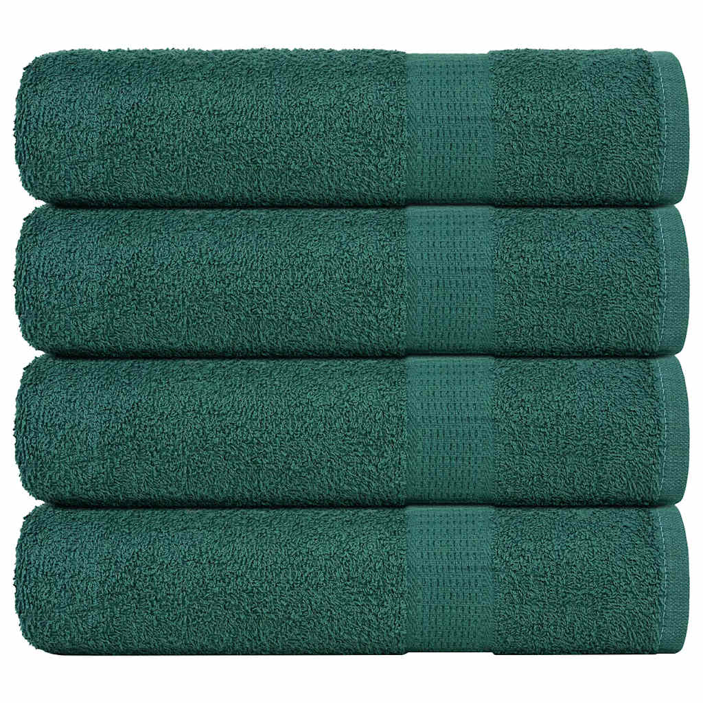 vidaXL Prosoape de duș 4 buc Verde 70x140 cm 360 g/m² 100% bumbac vidaXL Prosoape de duș 4 buc Verde 70x140 cm 360 g/m² 100% bumbac