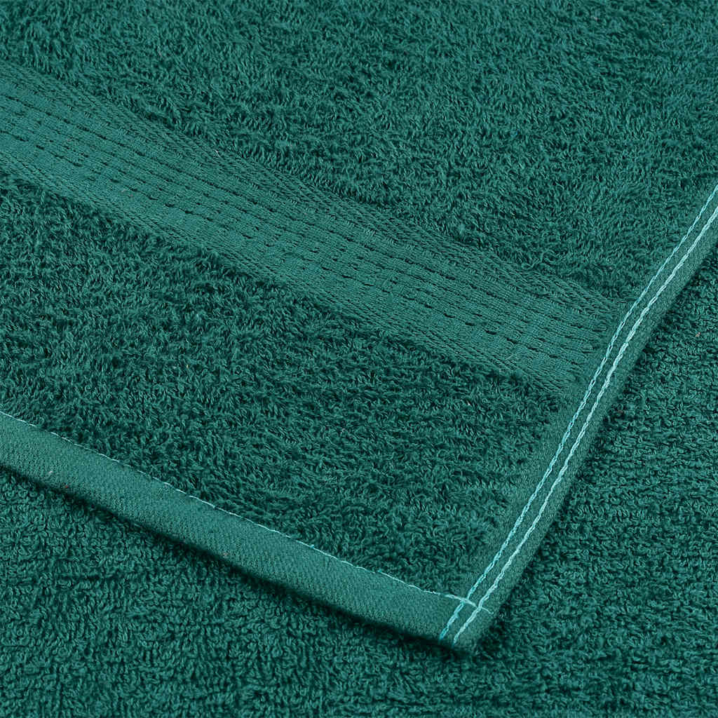 vidaXL Prosoape de baie 2 buc Verde 100x150 cm 360 g/m² 100% bumbac vidaXL Prosoape de baie 2 buc Verde 100x150 cm 360 g/m² 100% bumbac