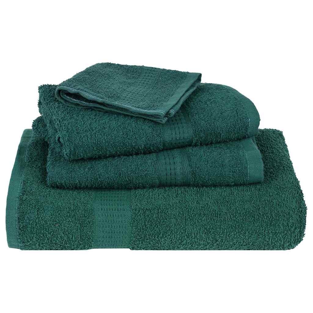 vidaXL Prosoape de baie 4 buc Verde 100x150 cm 360 g/m² 100% bumbac vidaXL Prosoape de baie 4 buc Verde 100x150 cm 360 g/m² 100% bumbac