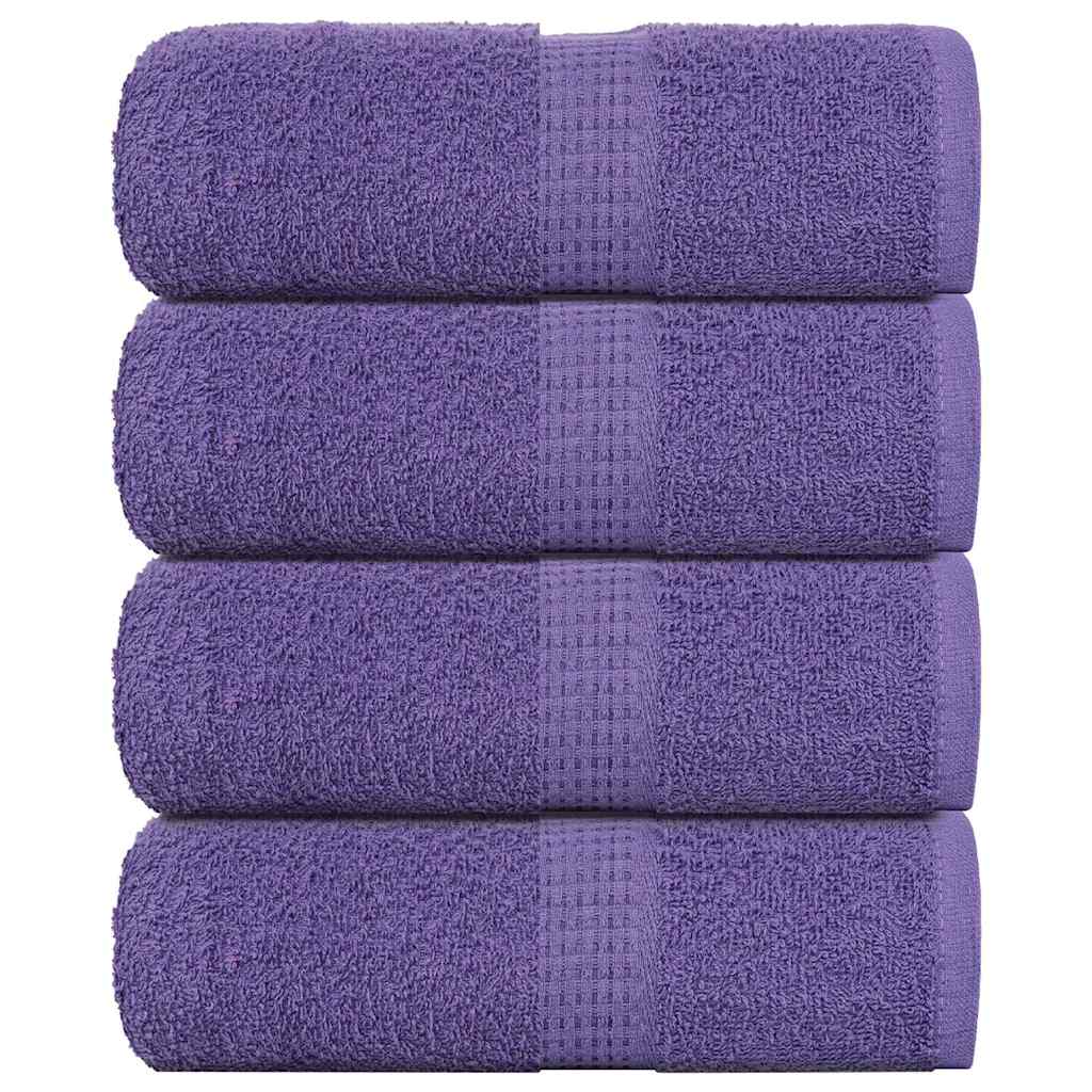 vidaXL Prosoape de baie 4 buc. FROGN violet 30x30 cm 100% bumbac vidaXL Prosoape de baie 4 buc. FROGN violet 30x30 cm 100% bumbac