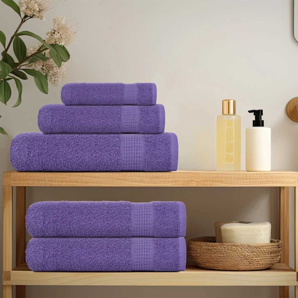 vidaXL Prosoape de baie 10 buc. FROGN violet 30x30 cm 100% bumbac vidaXL Prosoape de baie 10 buc. FROGN violet 30x30 cm 100% bumbac