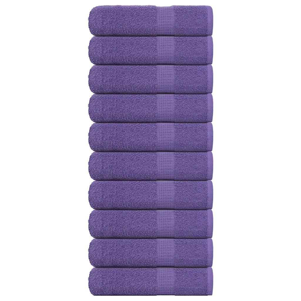 vidaXL Prosoape de duș, FROGN, 10 buc., violet, 70x140 cm, 360 g/m²
