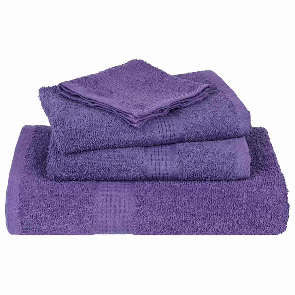 vidaXL Prosoape de baie 10 buc Violet 100x150 cm 360 g/m² 100% bumbac vidaXL Prosoape de baie 10 buc Violet 100x150 cm 360 g/m² 100% bumbac